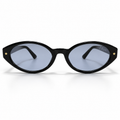 Christian Dior DiorBobby oval sunglasses - front view with gold star rivets