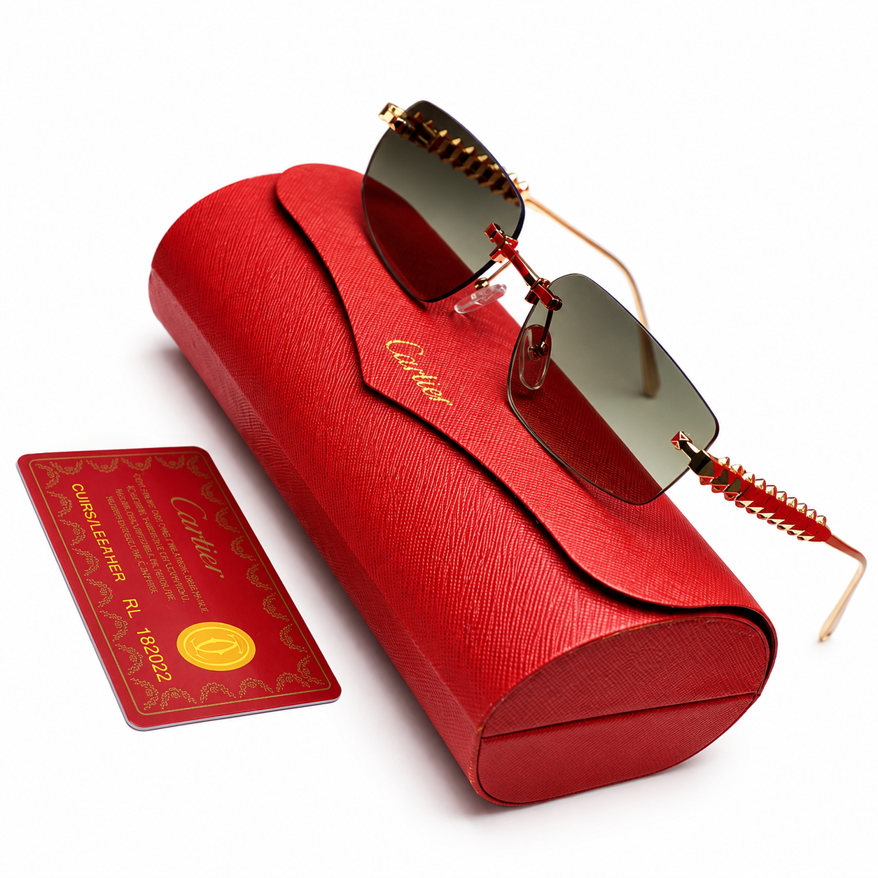 Cartier Rimless Sunglasses – Blue Light & UV Protection